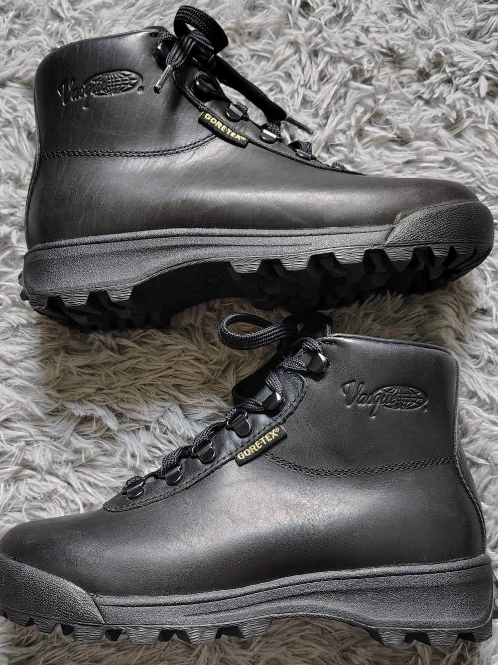 Vasque Sundowner GTX 7128 Goretex Jet Black Deadstock Men's Boots Size 7.5 M